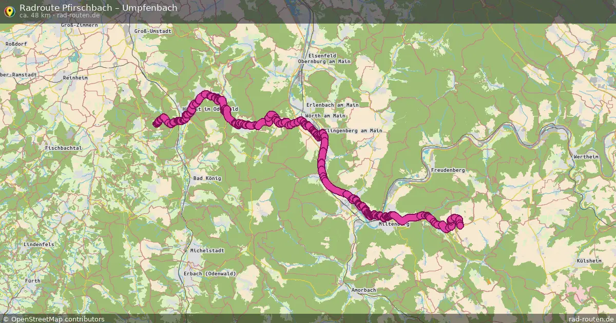 Fahrradroute Pfirschbach – Umpfenbach