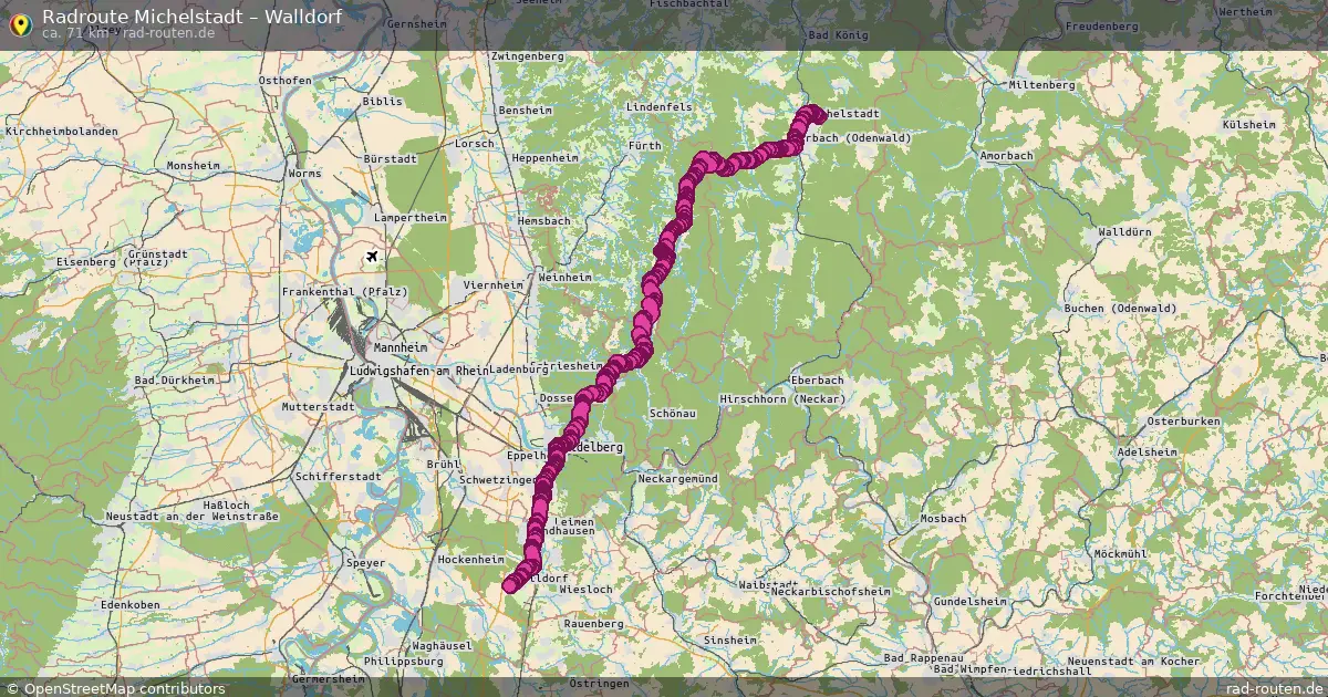Radtour Michelstadt – Walldorf