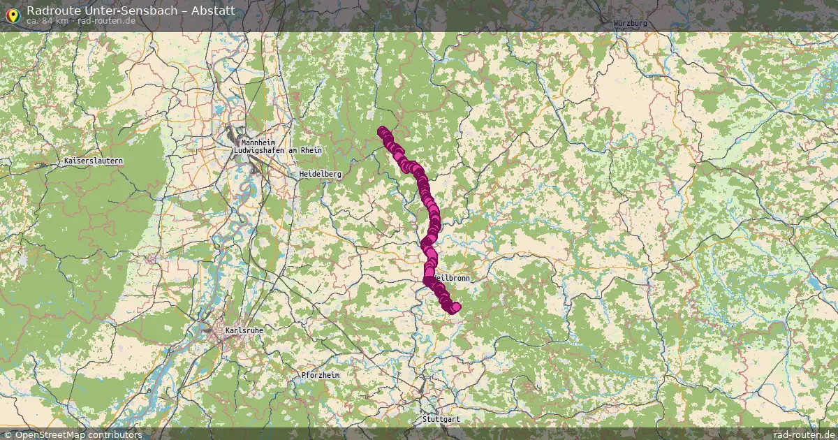 Radtour Unter-Sensbach – Abstatt