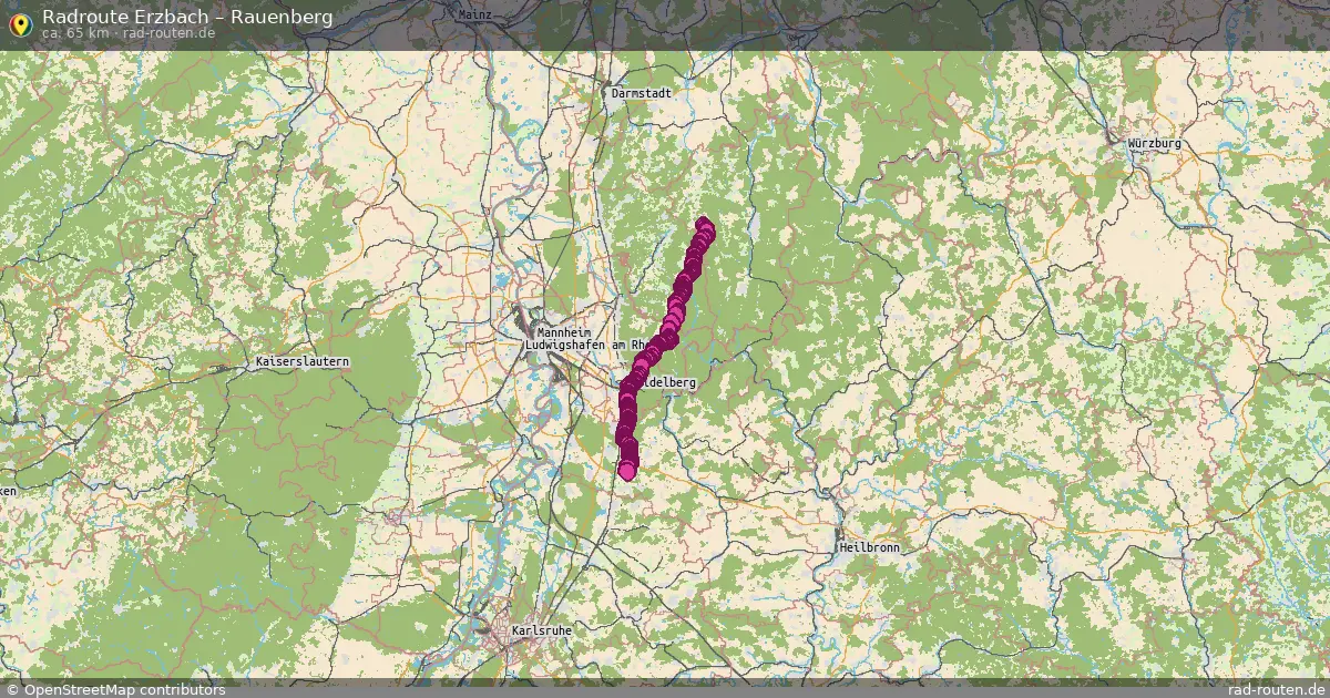 Radtour Erzbach – Rauenberg