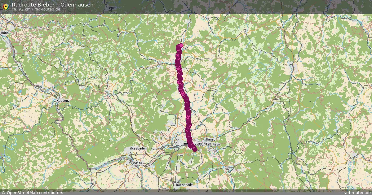 Radtour Bieber – Odenhausen