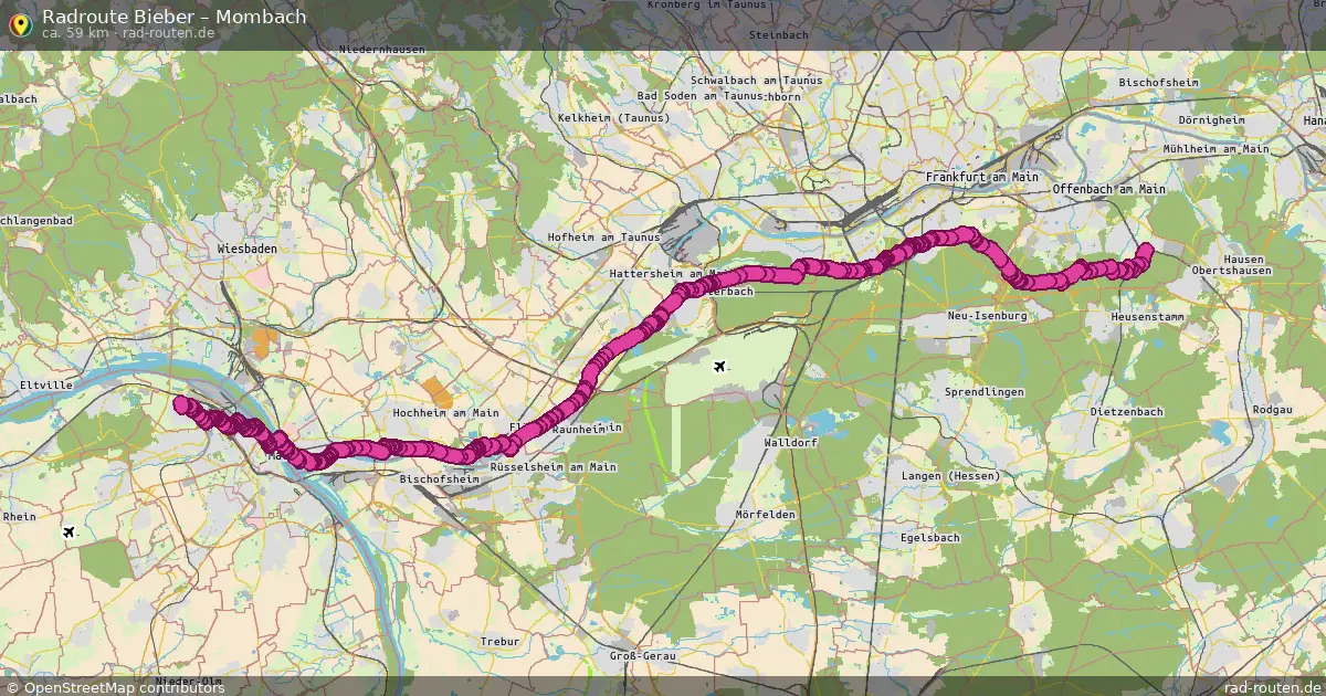 Radtour Bieber – Mombach