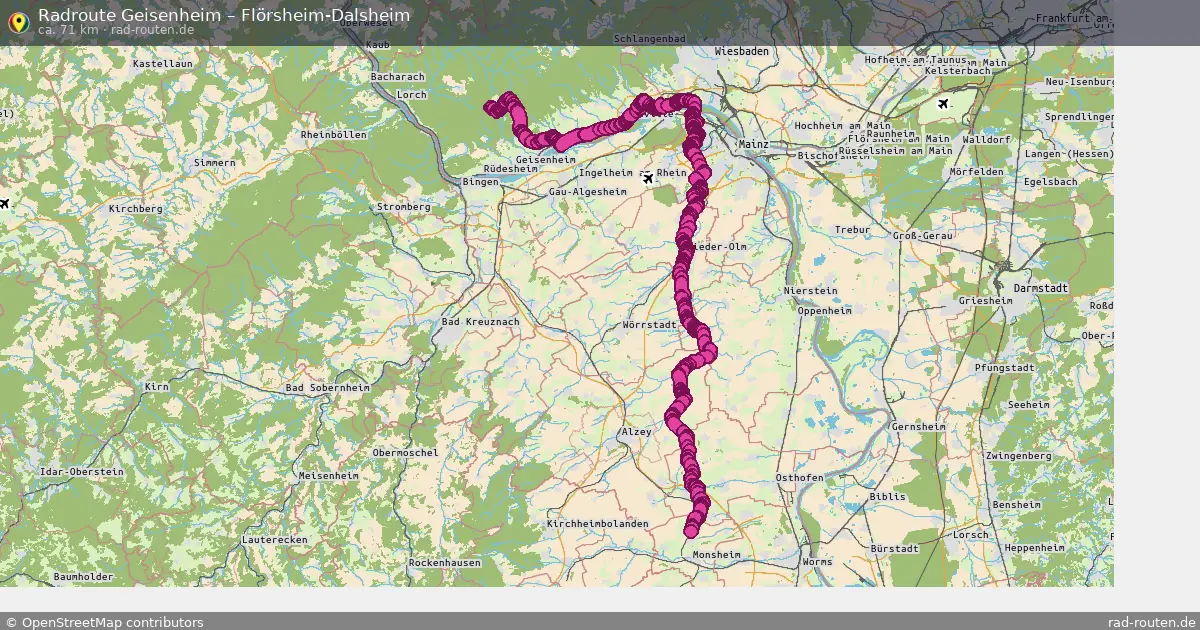 Radtour Geisenheim – Flörsheim-Dalsheim