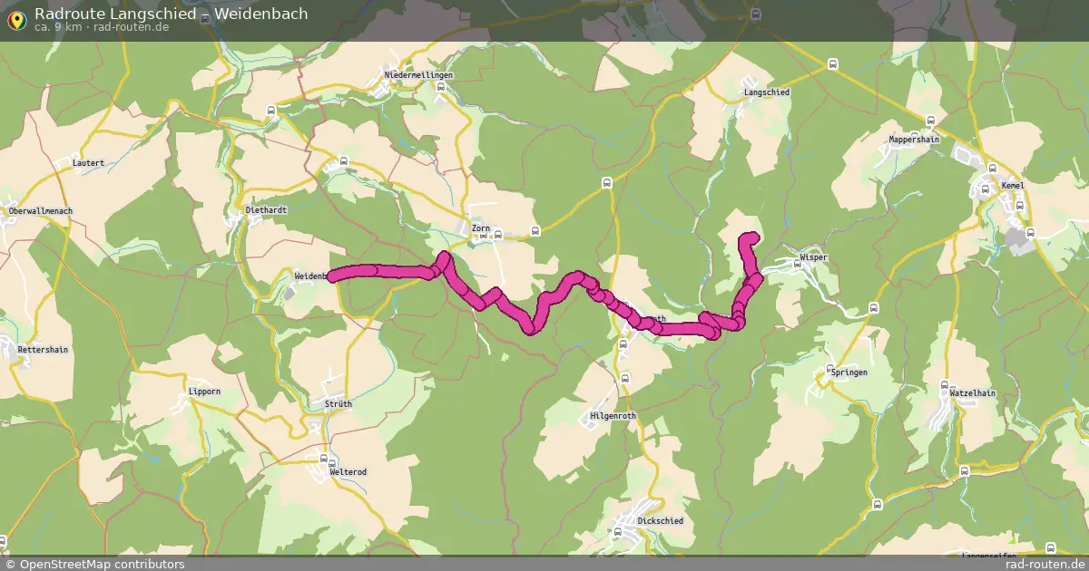 Radtour Langschied – Weidenbach