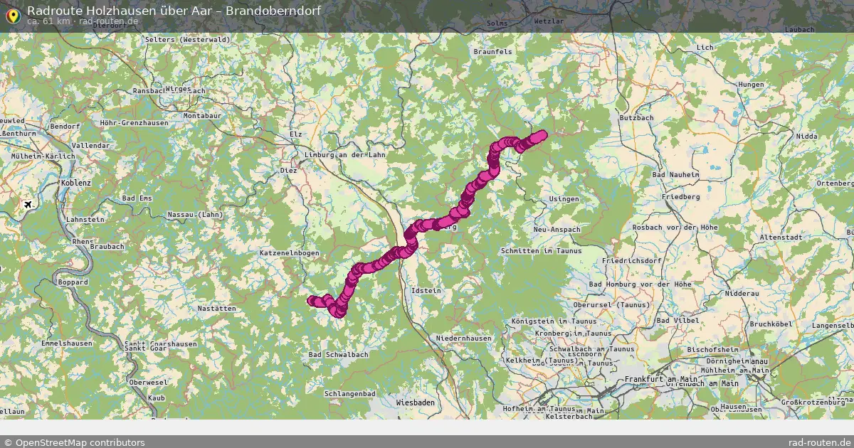 Radtour Holzhausen Über Aar – Brandoberndorf