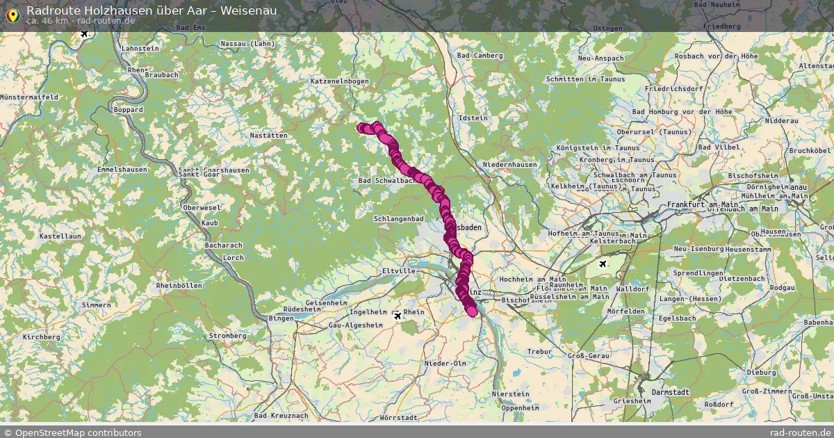 Radtour Holzhausen Über Aar – Weisenau