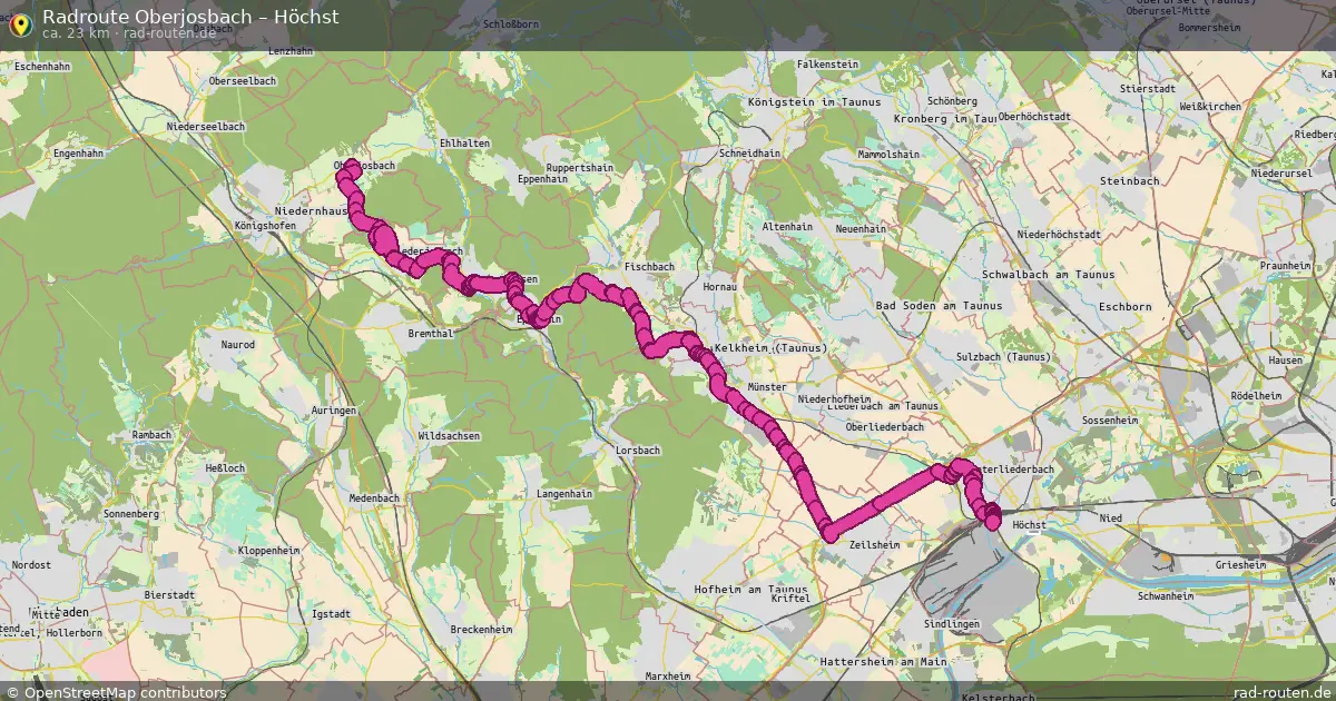 Radtour Oberjosbach – Höchst
