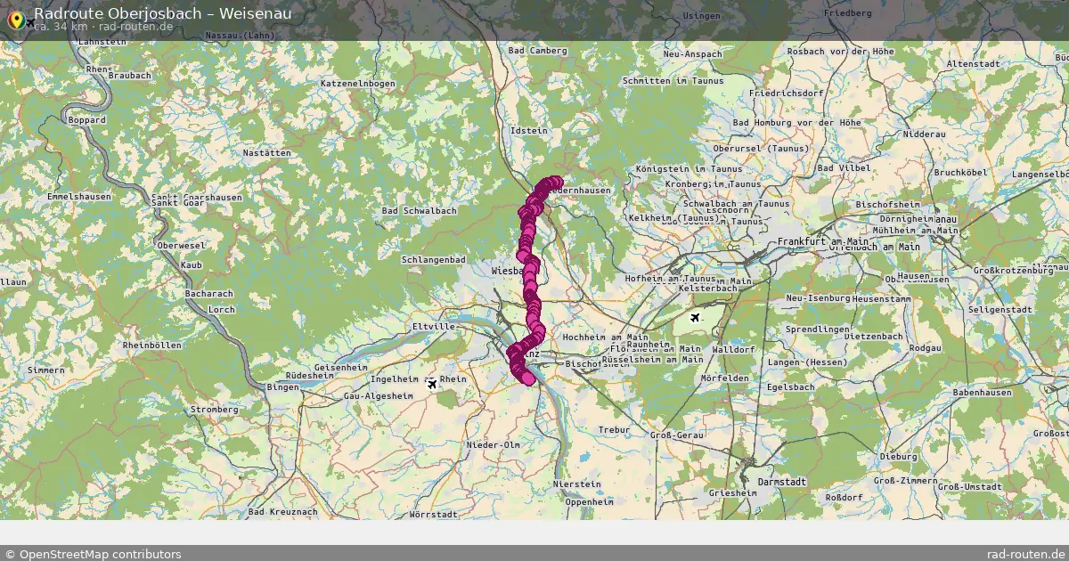 Radtour Oberjosbach – Weisenau