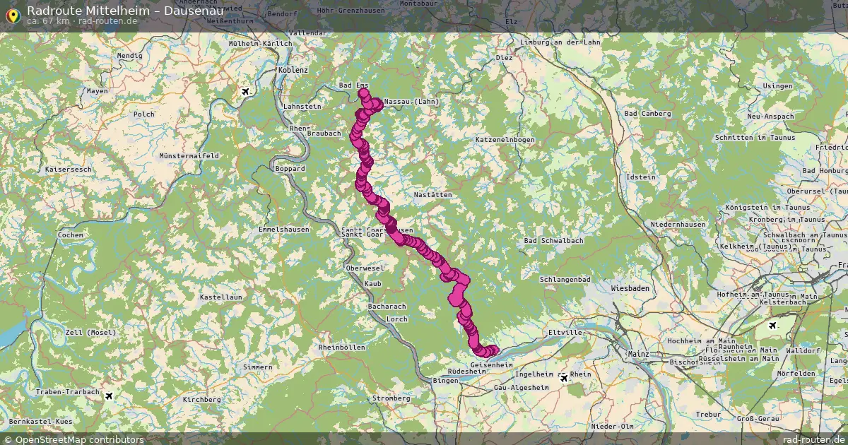 Radtour Mittelheim – Dausenau
