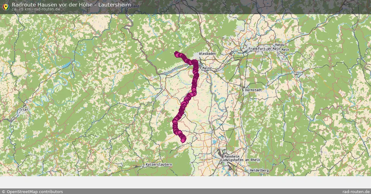 Radtour Hausen Vor Der Höhe – Lautersheim