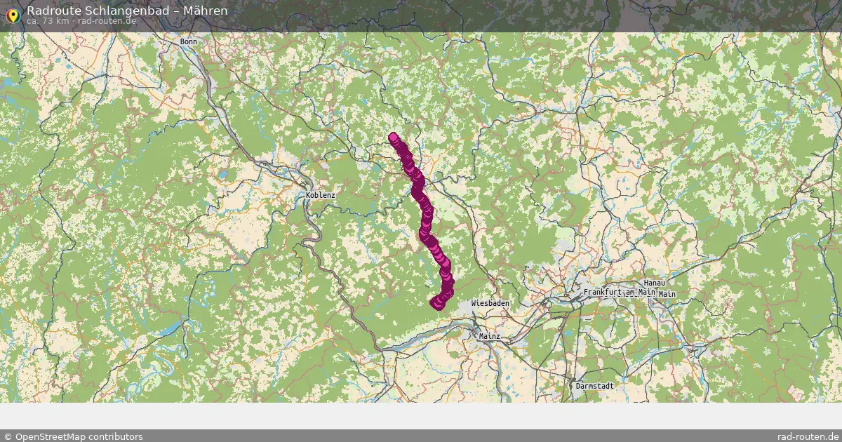 Radtour Schlangenbad – Mähren