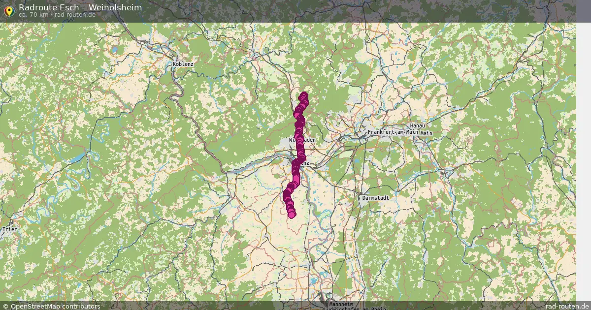 Radtour Esch – Weinolsheim