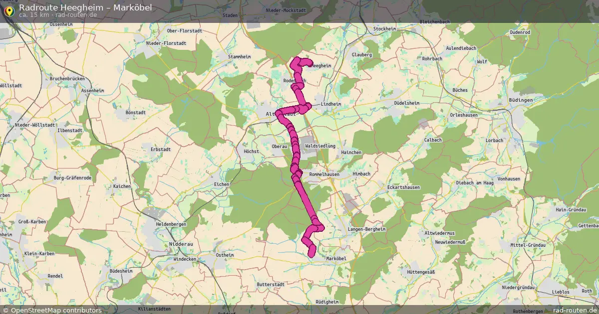 Radtour Heegheim – Marköbel