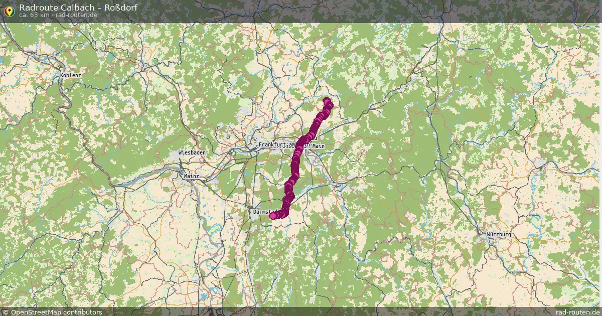 Radtour Calbach – Roßdorf