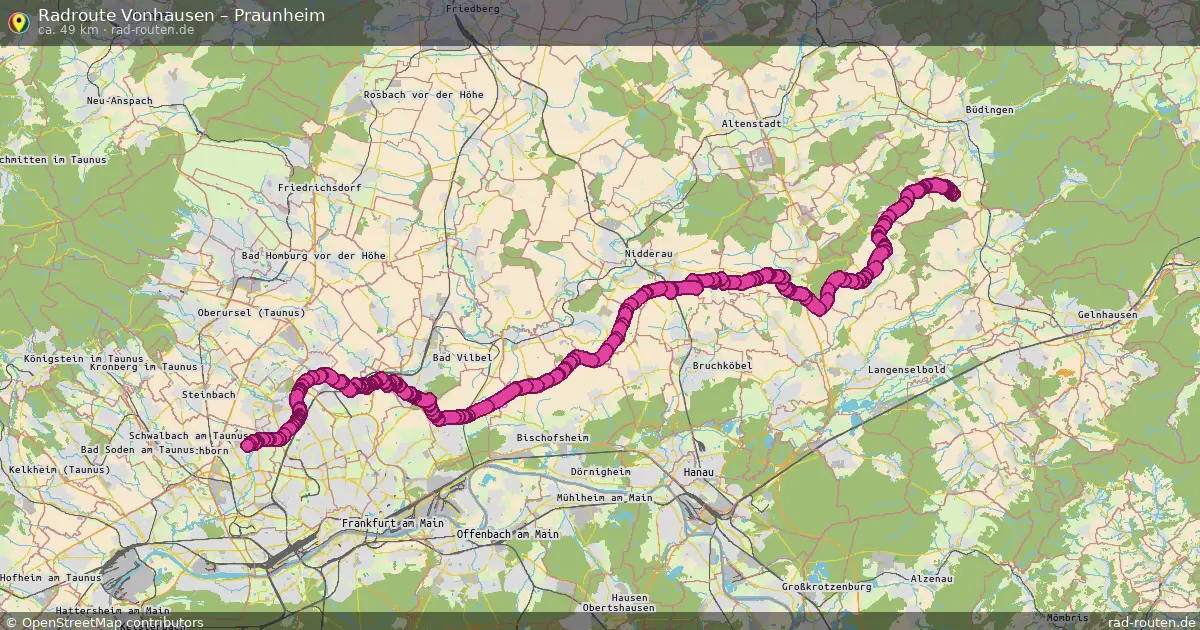 Radtour Vonhausen – Praunheim