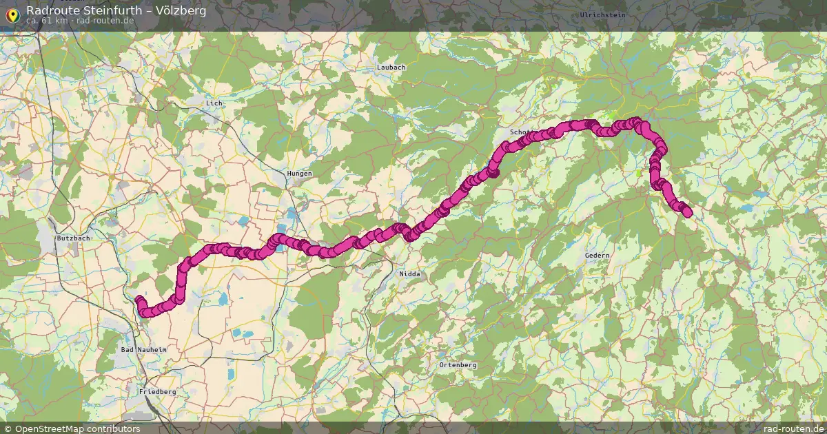 Radtour Steinfurth – Völzberg