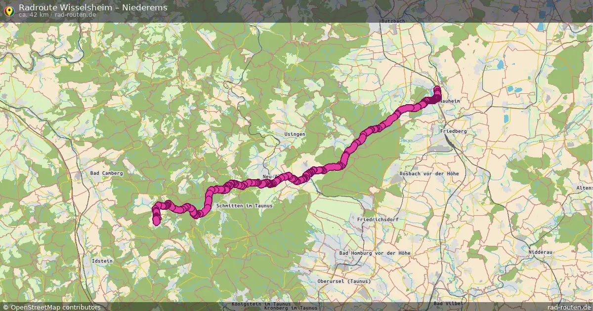 Fahrradroute Wisselsheim – Niederems (42 km) – Rad-Routen.de