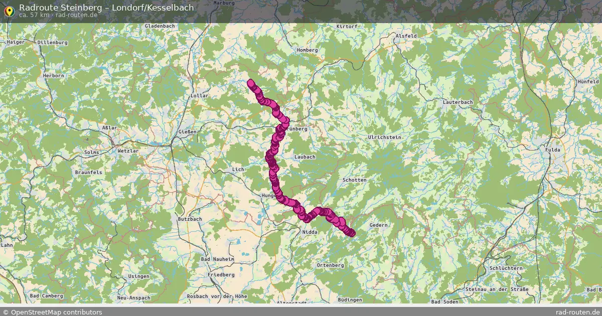 Radtour Steinberg – Londorf Kesselbach