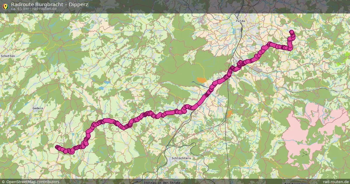 Radtour Burgbracht – Dipperz