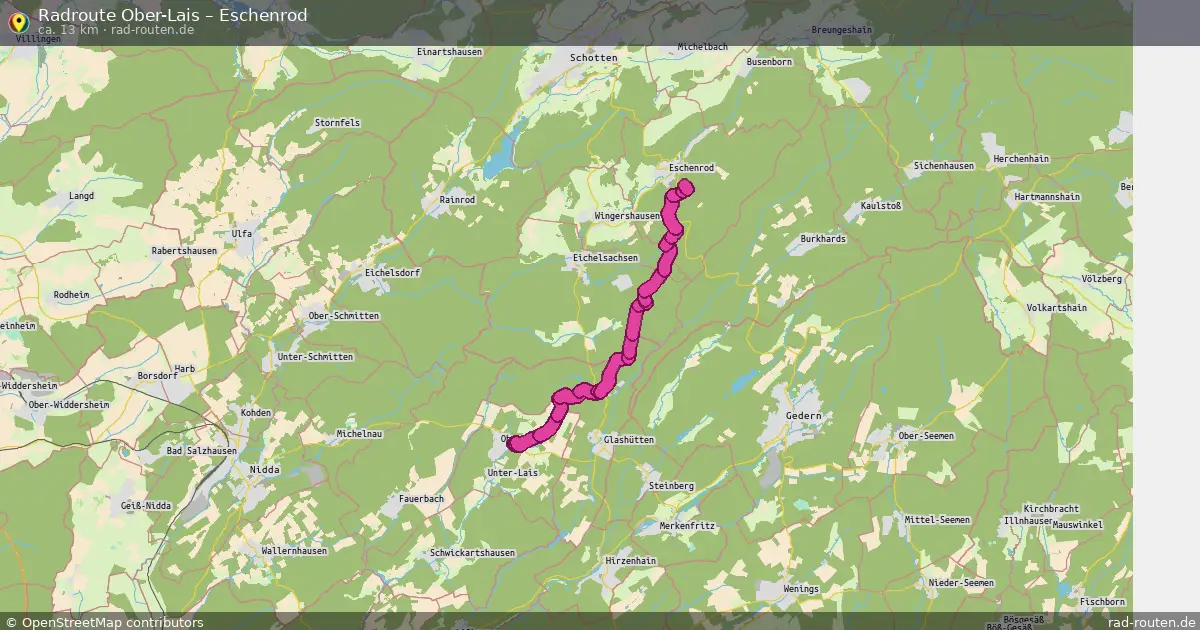 Radtour Ober-Lais – Eschenrod
