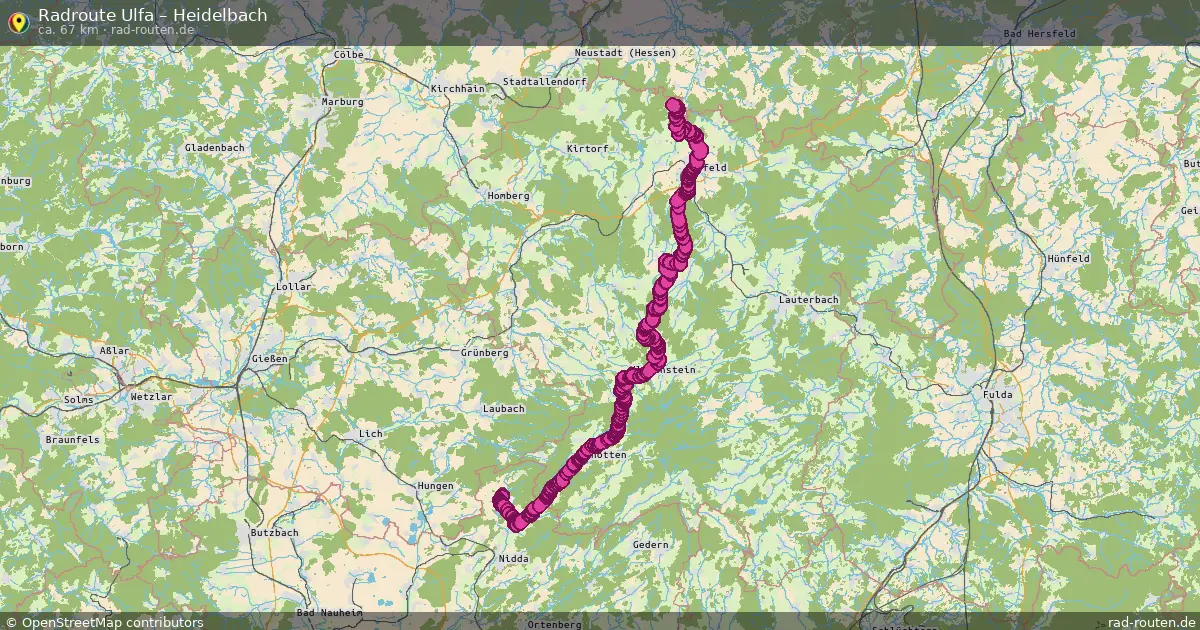 Radtour Ulfa – Heidelbach
