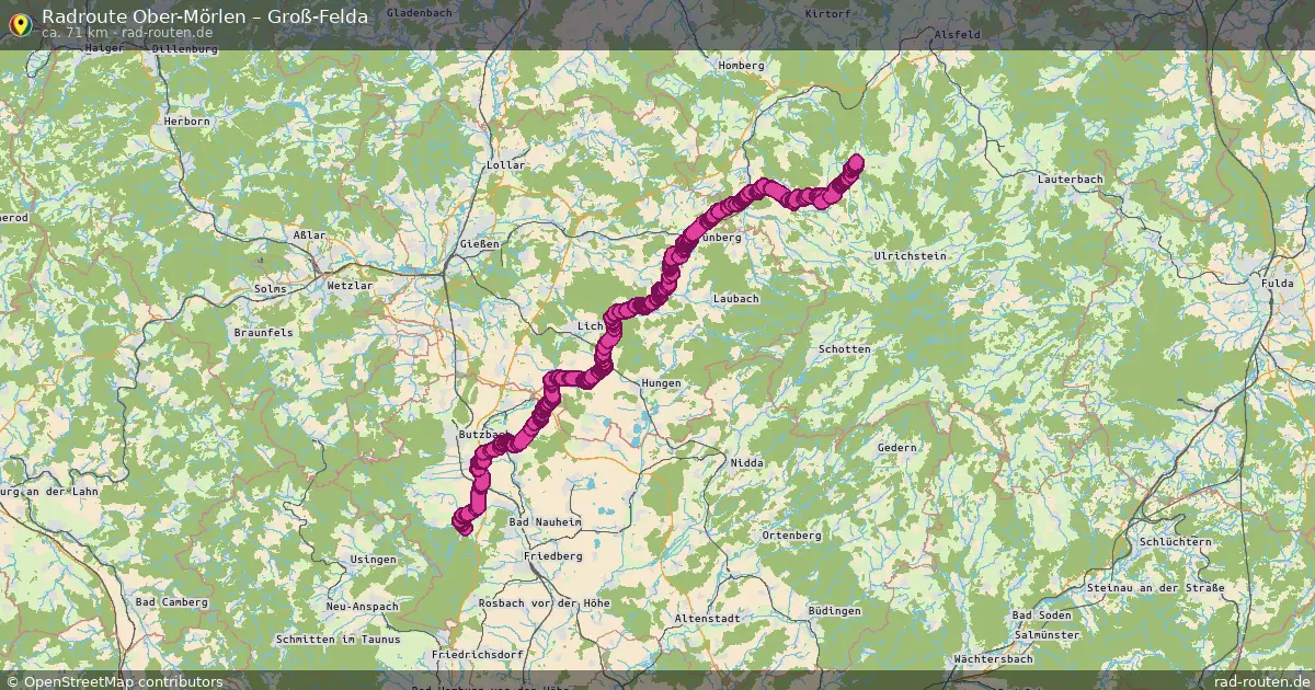 Radtour Ober-Mörlen – Groß-Felda