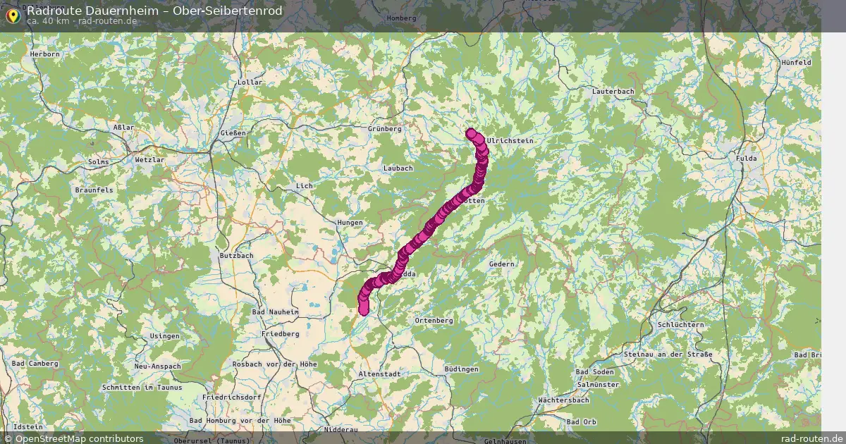 Radtour Dauernheim – Ober-Seibertenrod