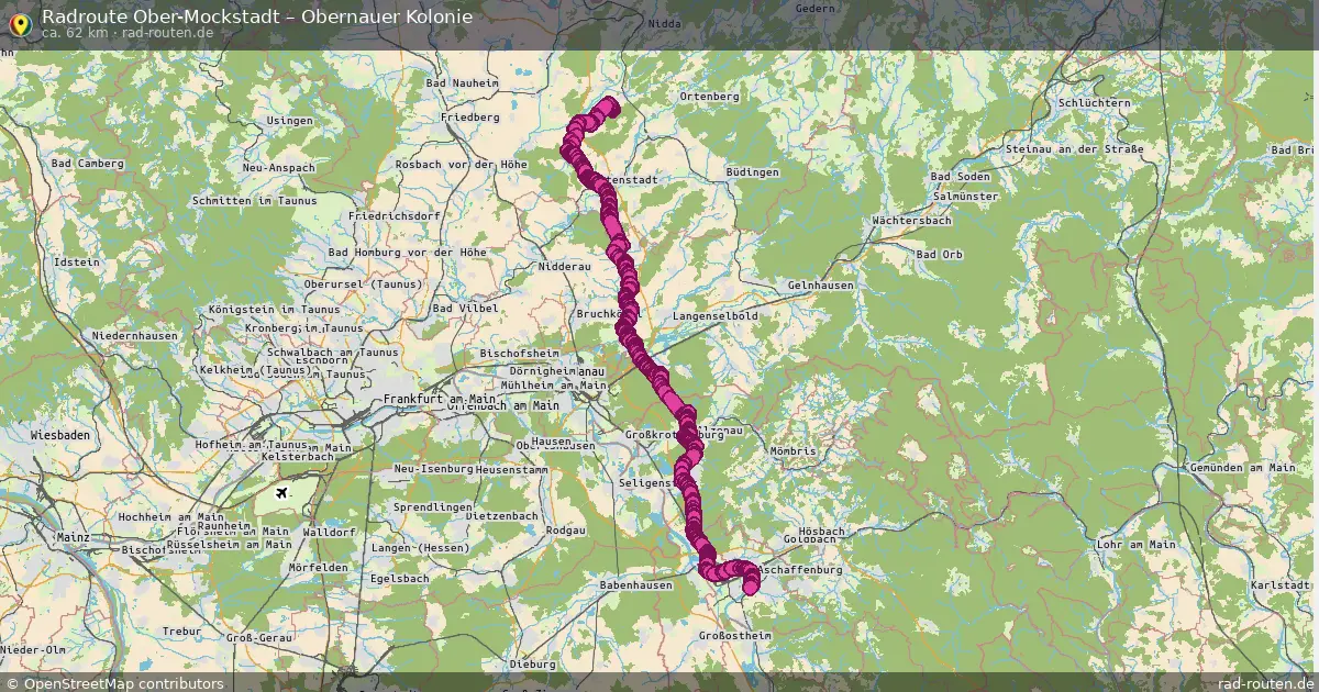 Radtour Ober-Mockstadt – Obernauer Kolonie