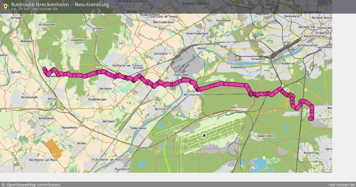 Radtour Breckenheim – Neu-Isenburg