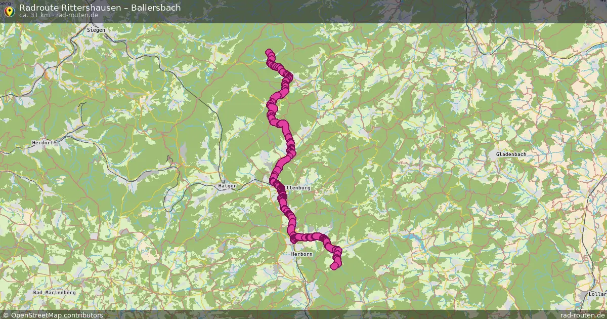 Radtour Rittershausen – Ballersbach