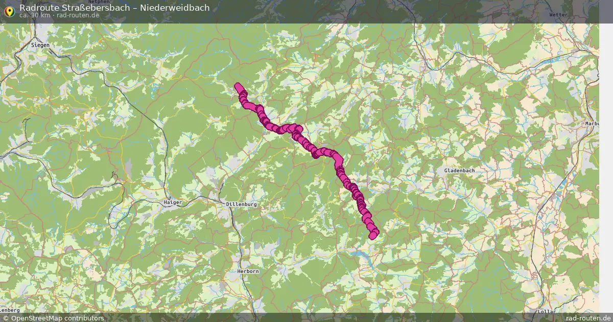 Radtour Straßebersbach – Niederweidbach