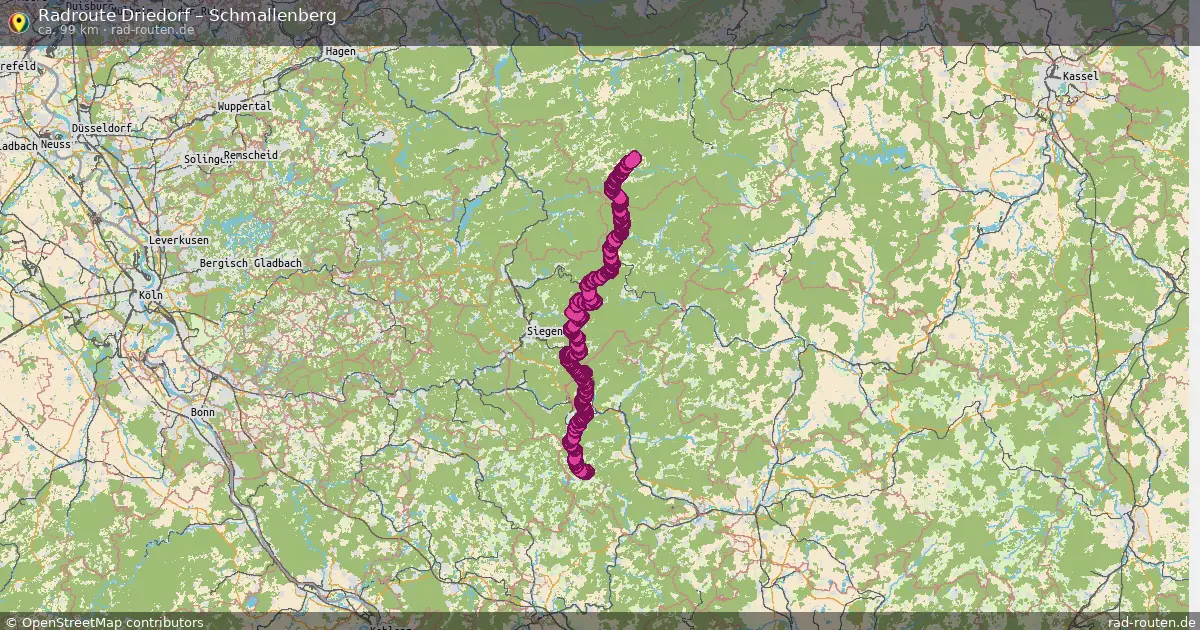 Fahrradroute Driedorf – Schmallenberg