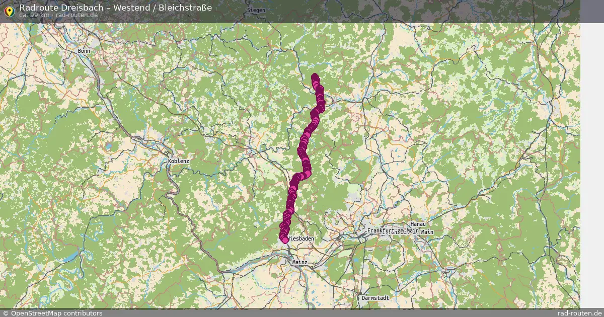 Radtour Dreisbach – Westend   Bleichstraße