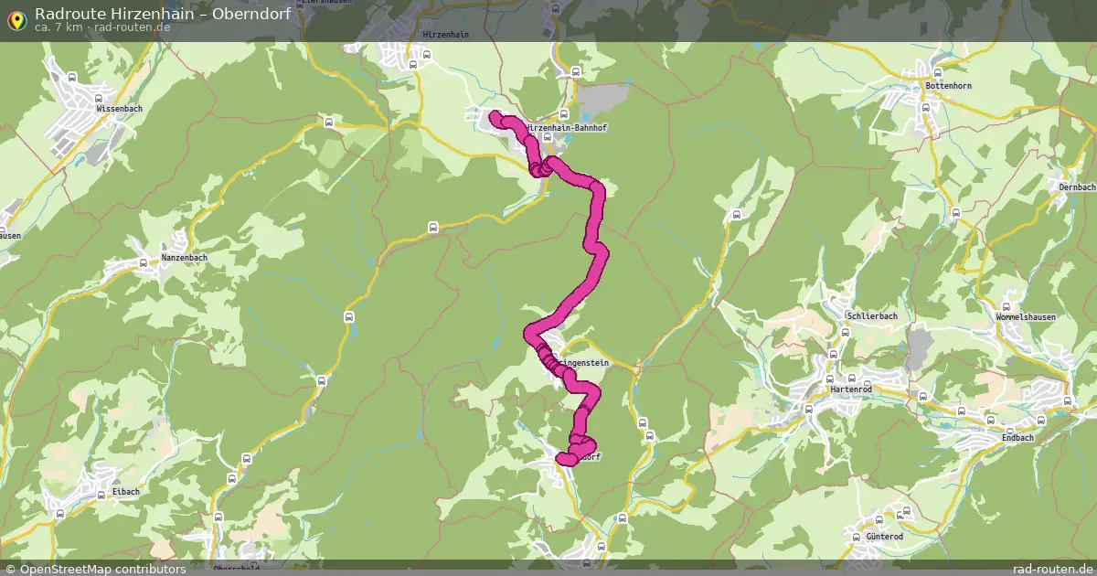 Radtour Hirzenhain – Oberndorf