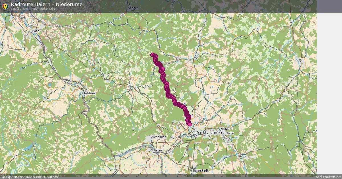 Radtour Haiern – Niederursel