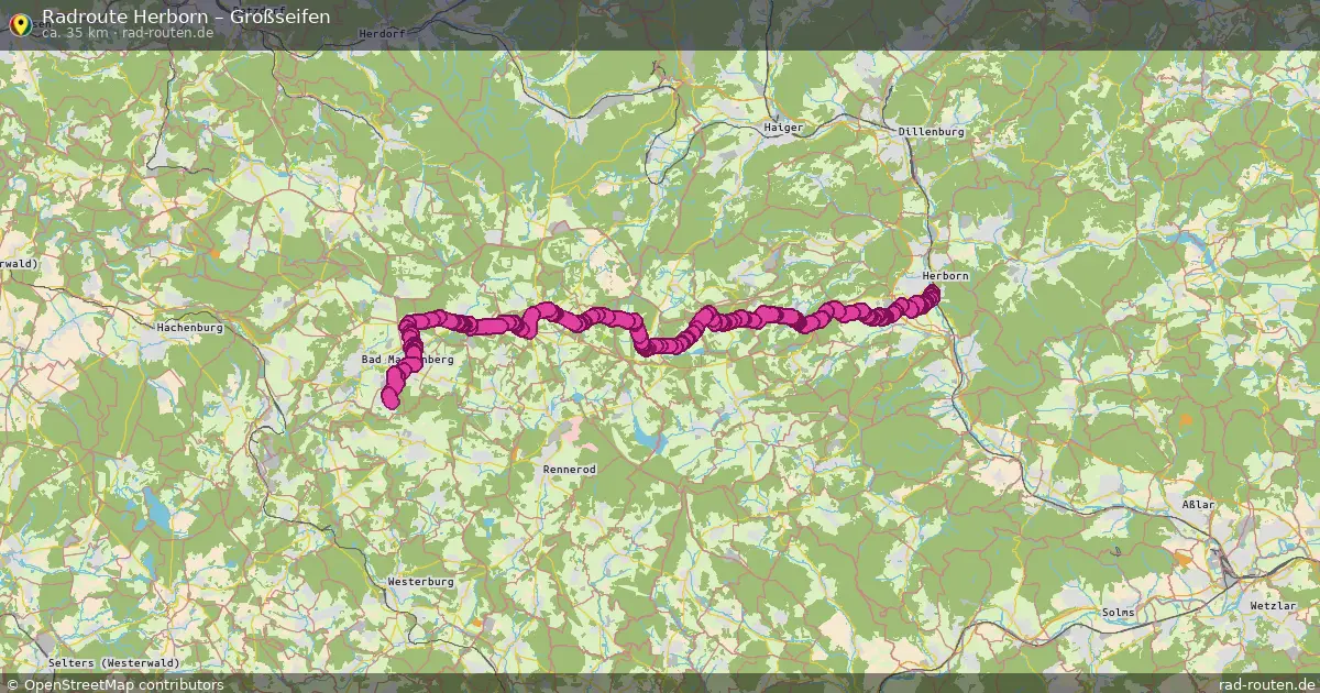 Fahrradroute Herborn – Großseifen