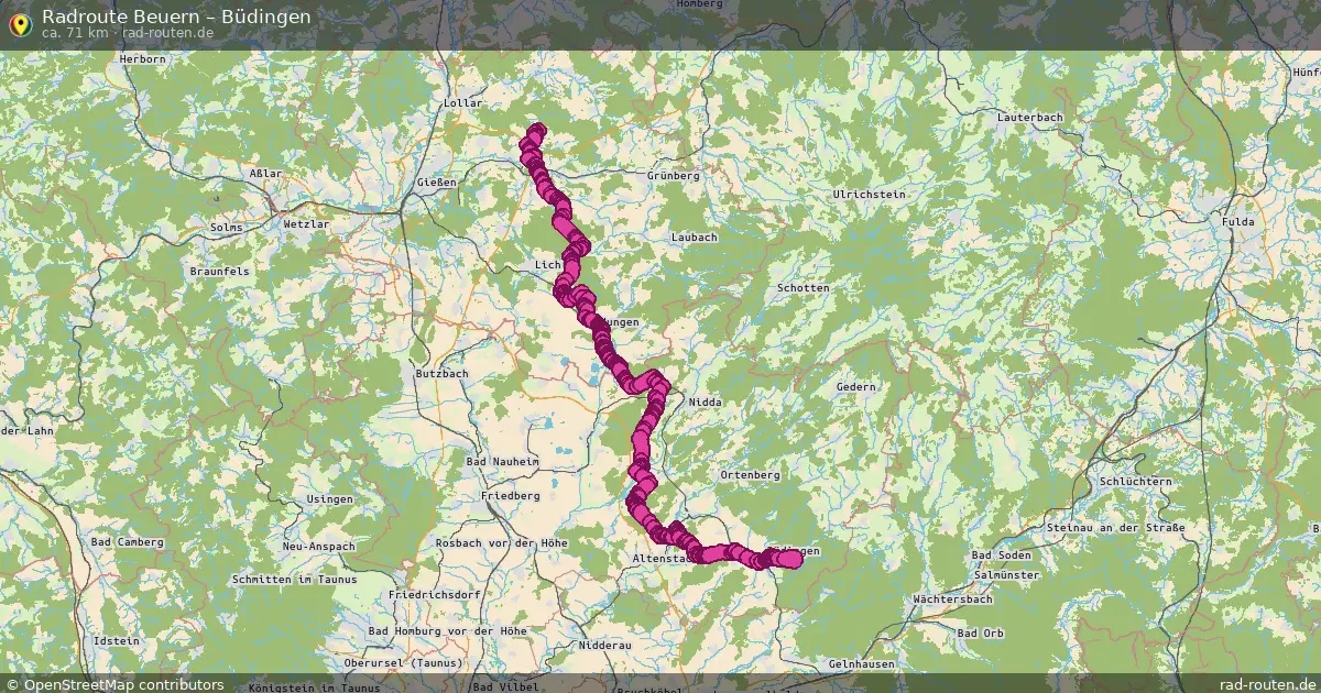 Radtour Beuern – Büdingen