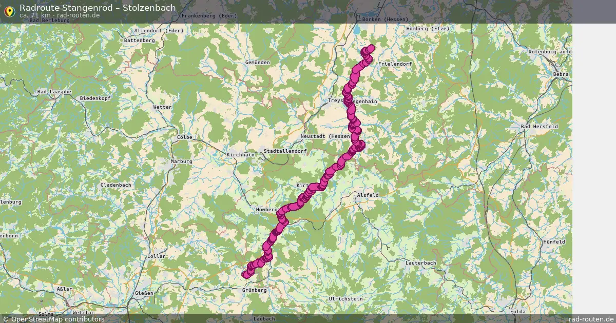 Radtour Stangenrod – Stolzenbach