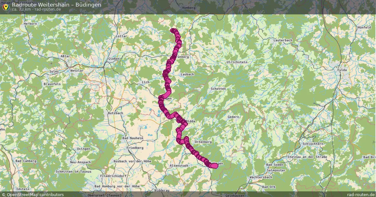 Radtour Weitershain – Büdingen