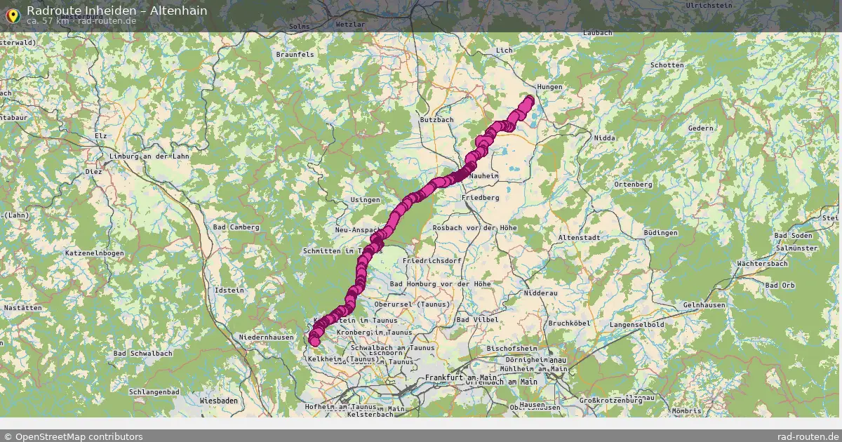 Fahrradroute Inheiden – Altenhain