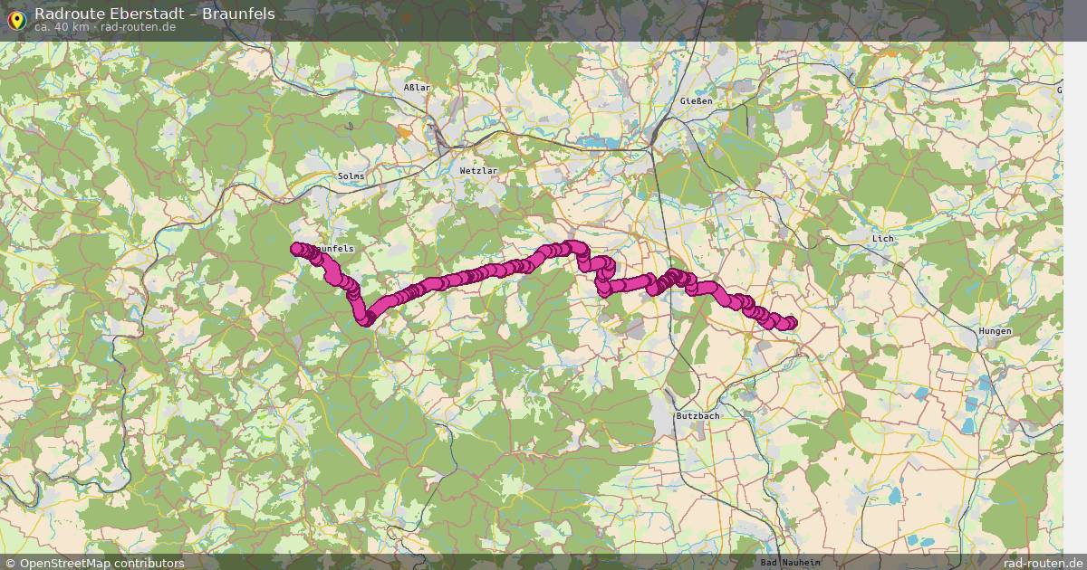 Fahrradroute Eberstadt – Braunfels