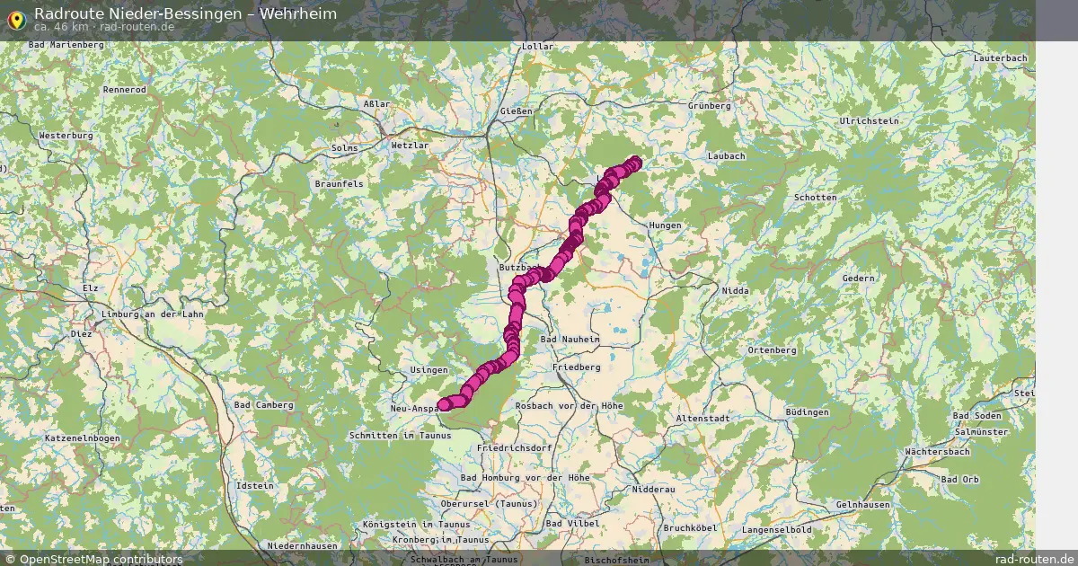 Radtour Nieder-Bessingen – Wehrheim