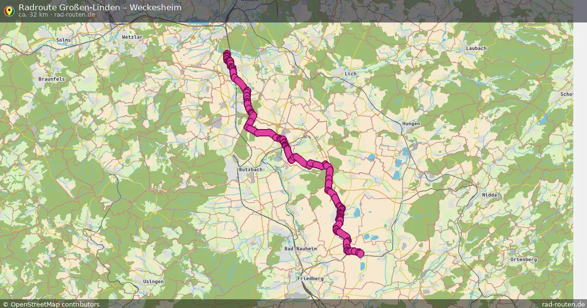 Radtour Großen-Linden – Weckesheim