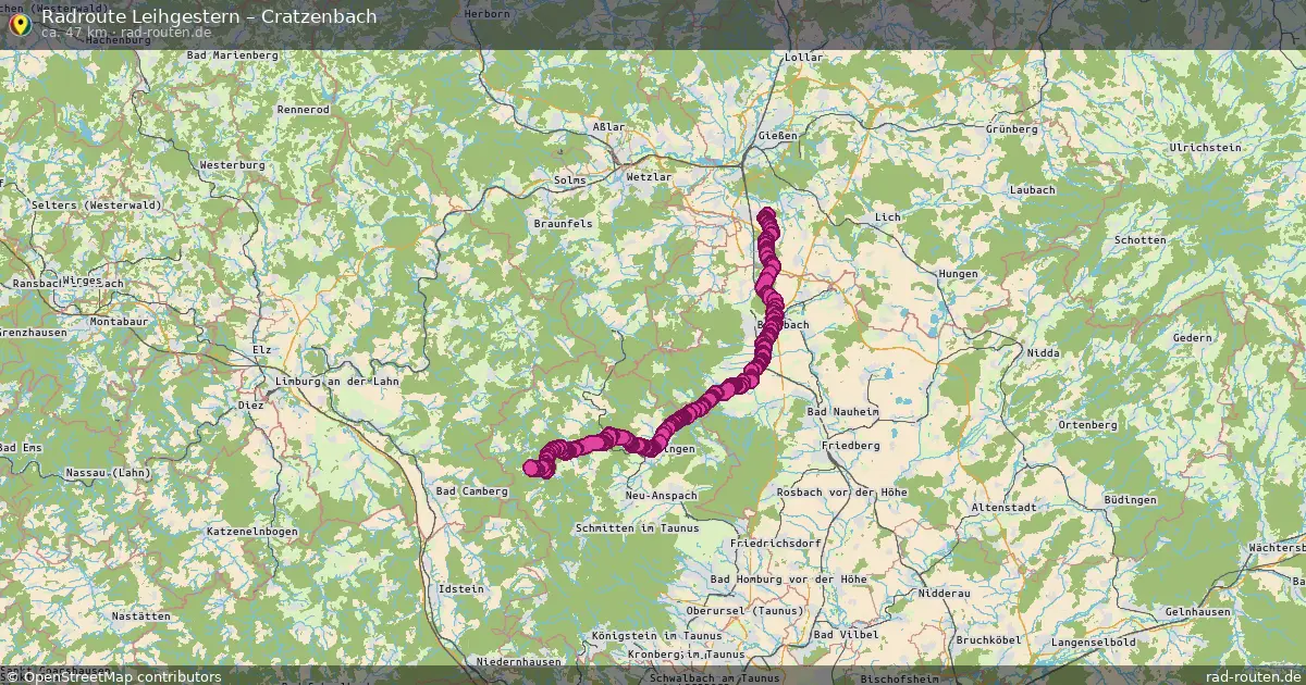 Radtour Leihgestern – Cratzenbach
