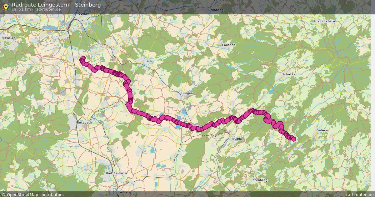 Radtour Leihgestern – Steinberg