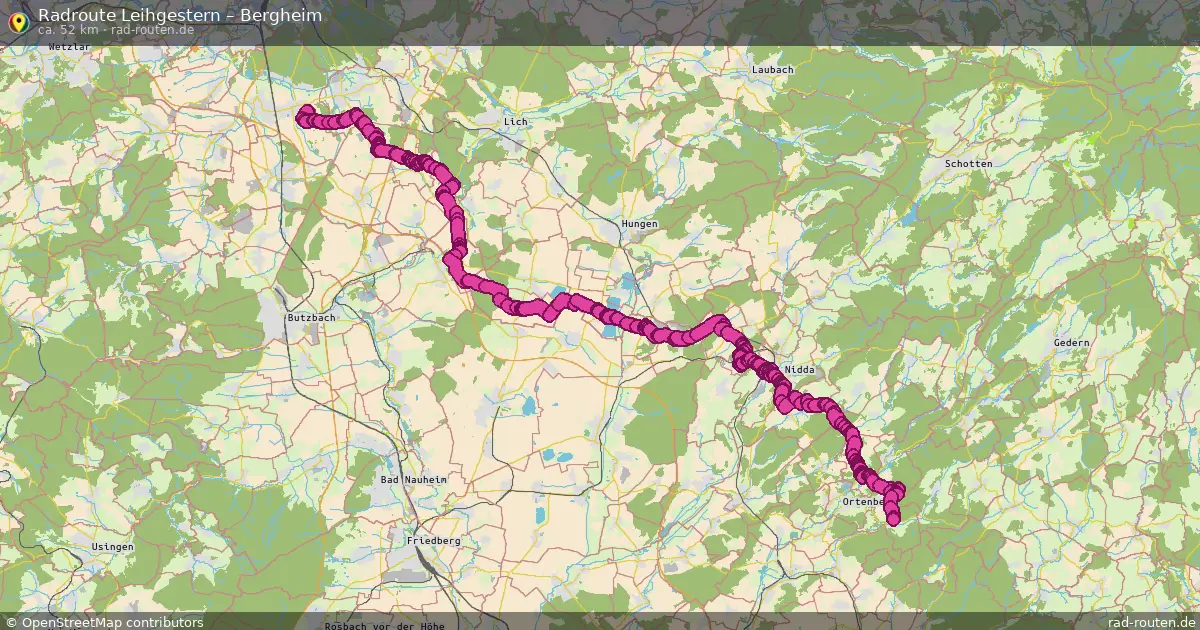 Radtour Leihgestern – Bergheim