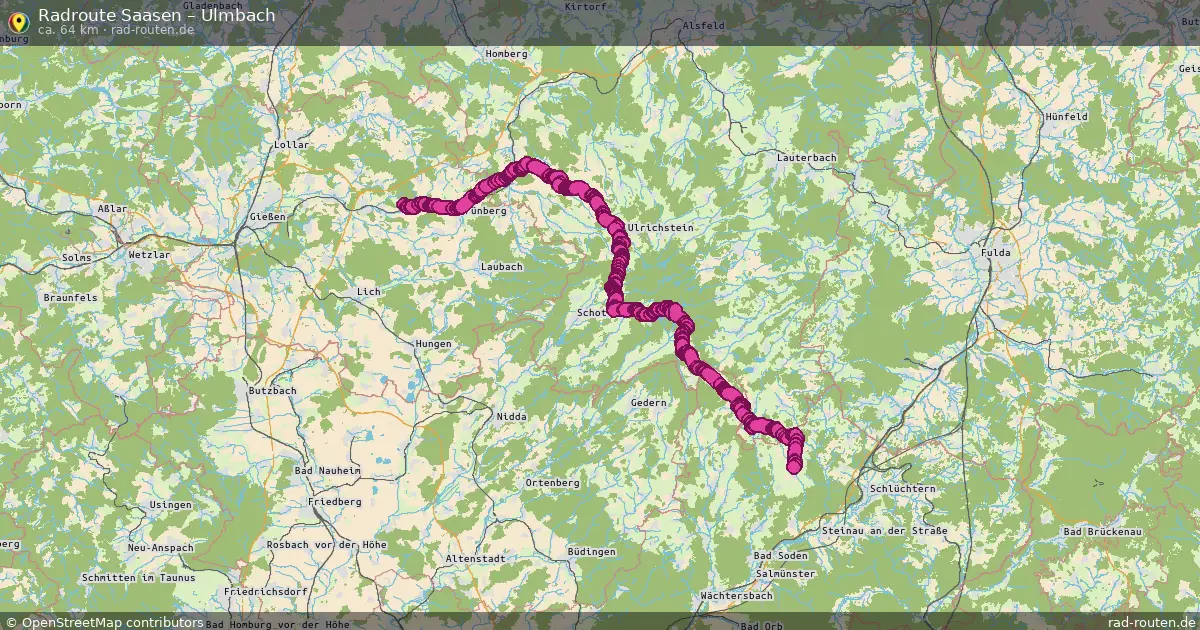Radtour Saasen – Ulmbach