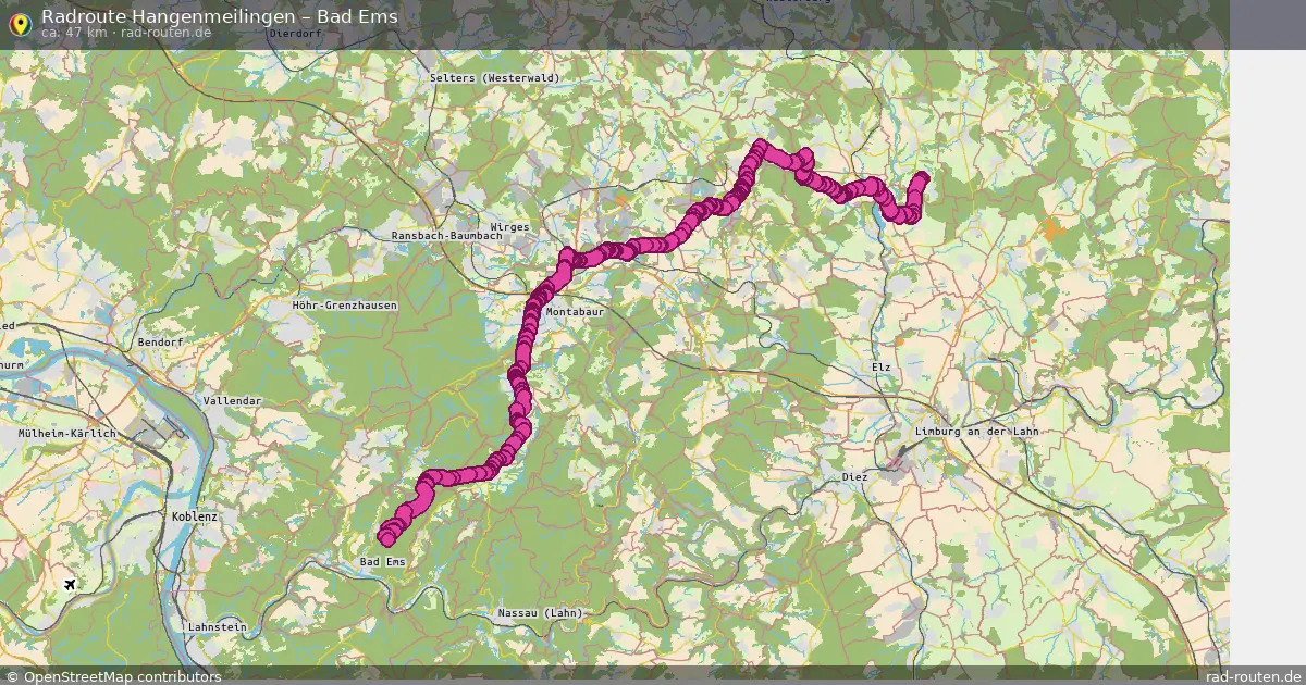 Radtour Hangenmeilingen – Bad Ems