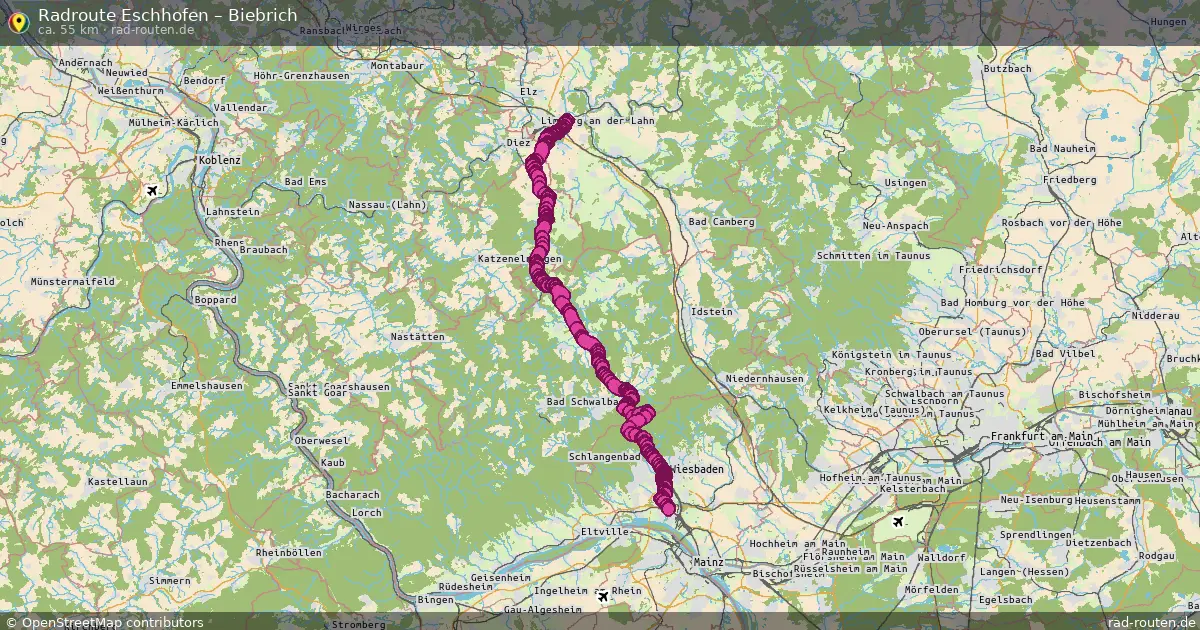 Radtour Eschhofen – Biebrich