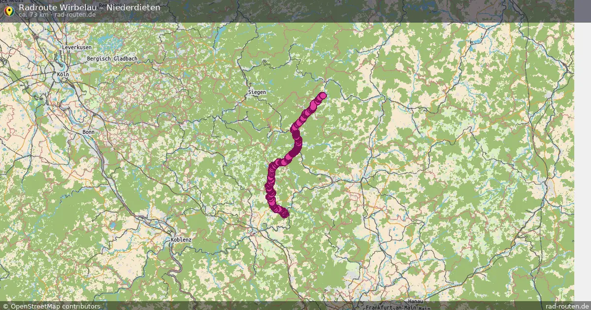 Radtour Wirbelau – Niederdieten
